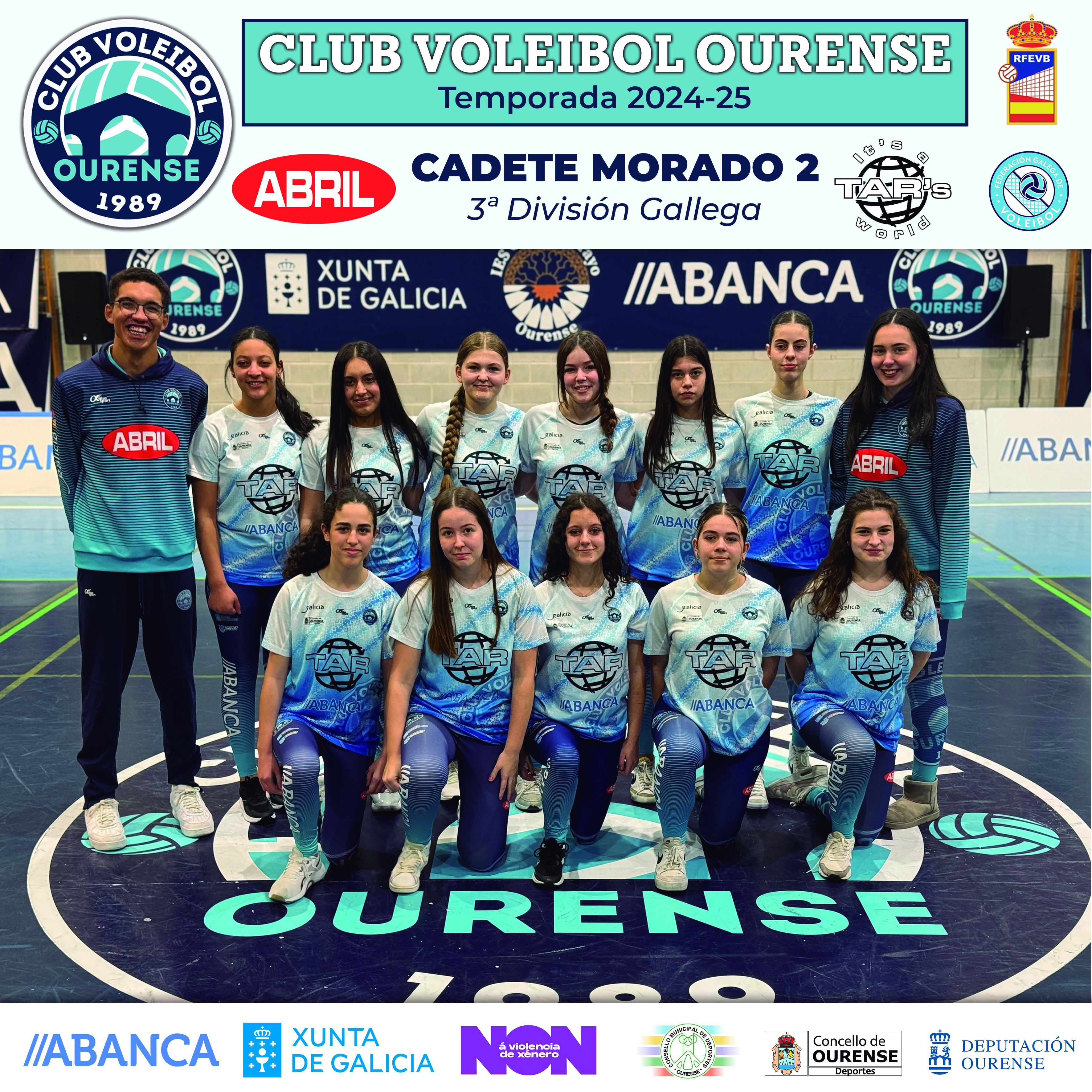 equipo Cadete morado 2 femenio
